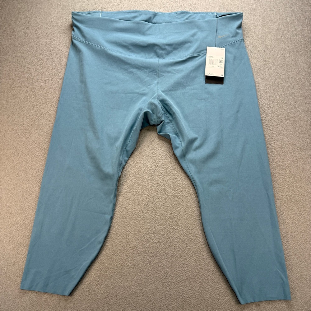 Nike Zenvy Legging Women 3X Blue InfinaSoft High Rise 7/8 Length Plus Activewear